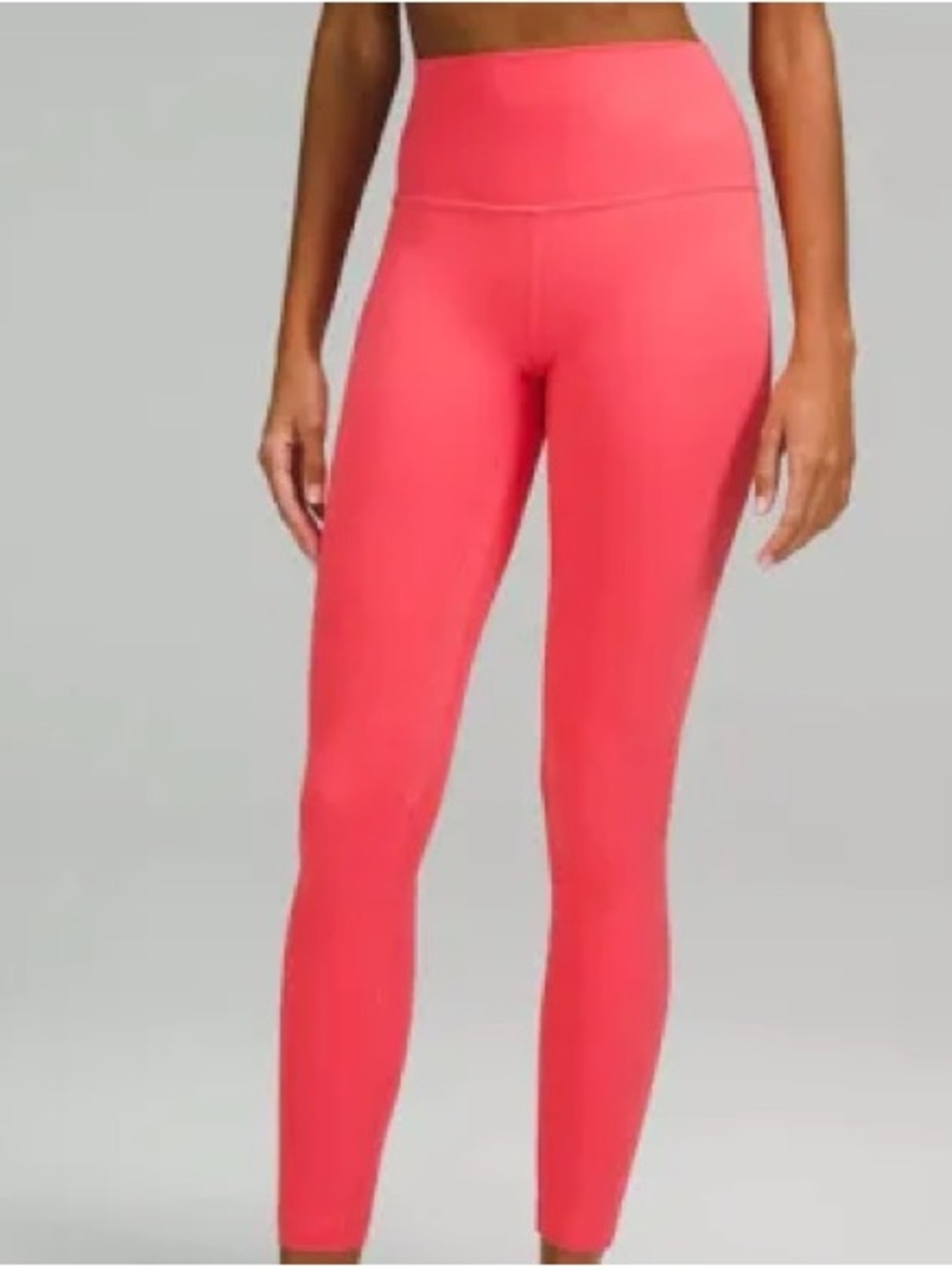 lululemon athletica Coral-Red High-Rise Leggings